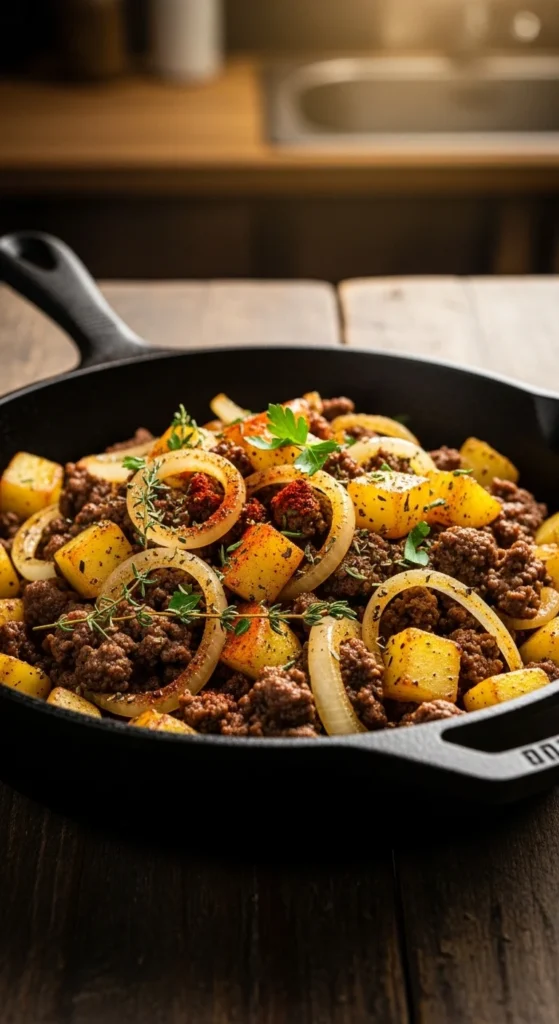 Irish Beef Mince Skillet