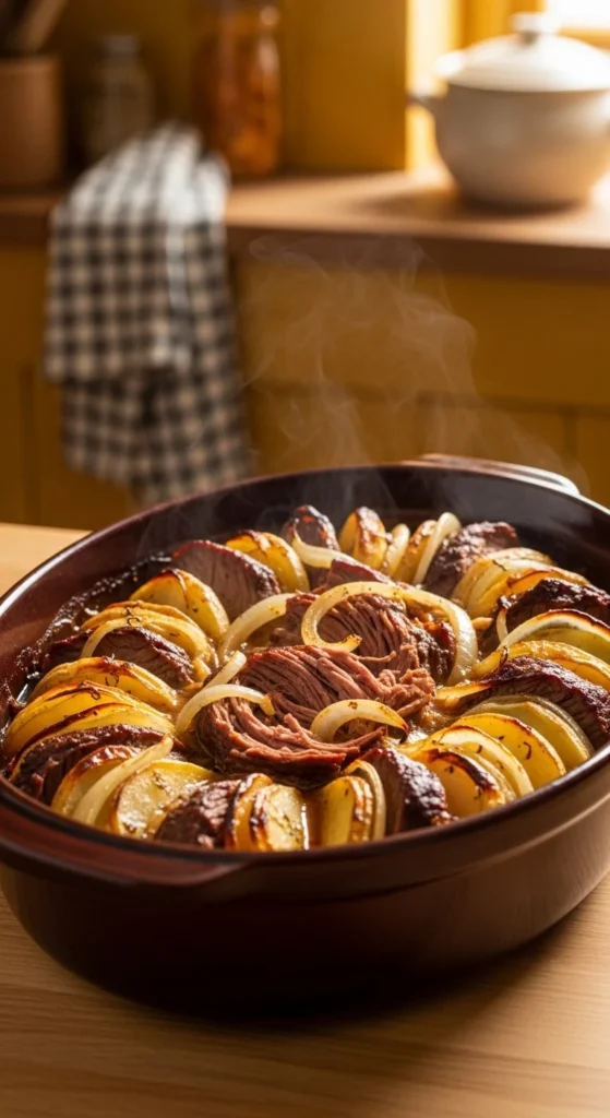 Irish Beef and Onion Casserole