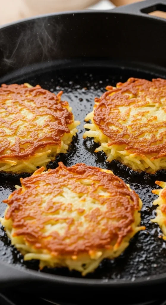 Pan-Heated Leftover Potato Cakes